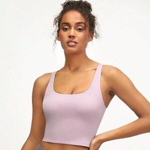 NWT FeatherFit Twist Back Sport Tank Top Low Impact Yoga Daily Fall Winter M